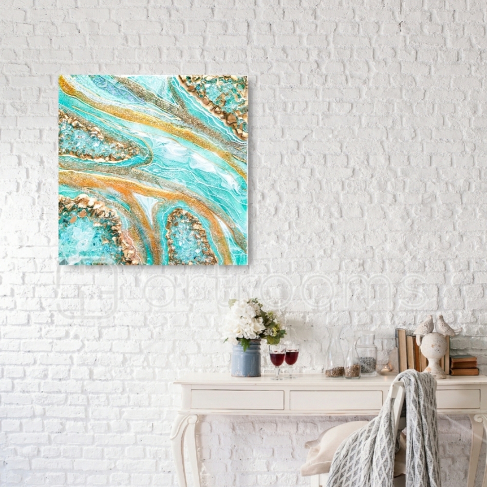 SOLD - Geode Wall Art/Decorative Piece - Picture 13 of 16